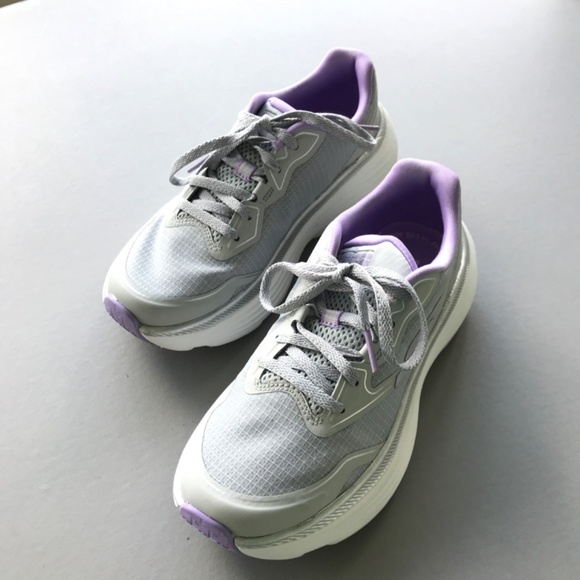 Skechers Max Cushioning Endevour Gray Lavender Womens Athletic Sneaker Size 5 - Picture 3 of 14